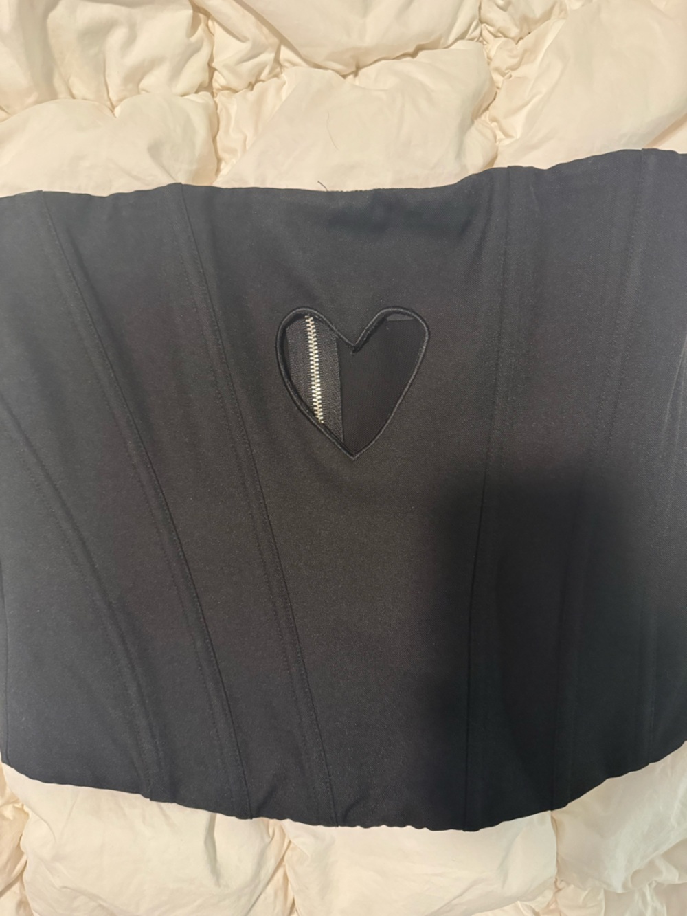 White Fox Boutique Black corset tube 🔝